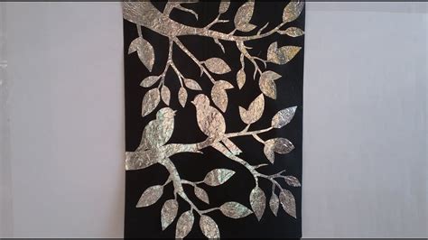 ALUMINIUM FOIL DIY WALL ART DECOR | Foil wall art, Diy wall art decor ...