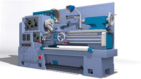 3D model Lathe machine metalcutting | CGTrader