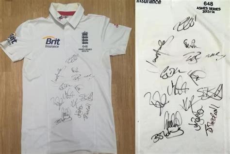 England Test Cricket signed memorabilia