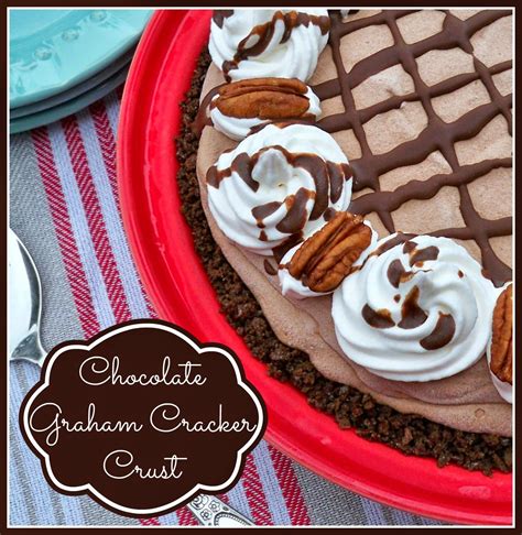 Chocolate Graham Cracker Crust | Chocolate graham crackers, Chocolate graham cracker crust ...