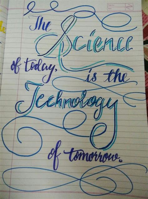 Science quote calligraphy for beginners | Calligraphy for beginners, Science quotes, Calligraphy