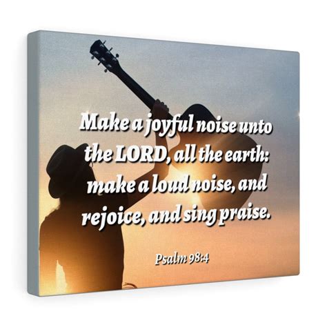 Scripture Walls Psalm 98:4 Sing Praise Bible Verse Canvas Christian ...