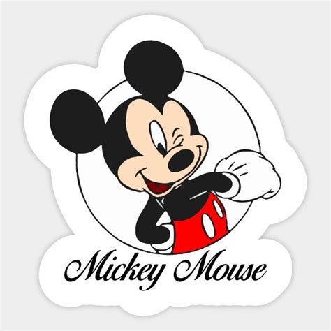 Mickey Mouse - Mickey Mouse - Sticker | TeePublic | Mickey mouse stickers, Mickey mouse ...