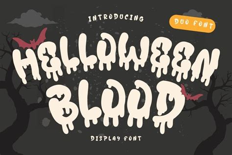 Helloween blood is a cool halloween font