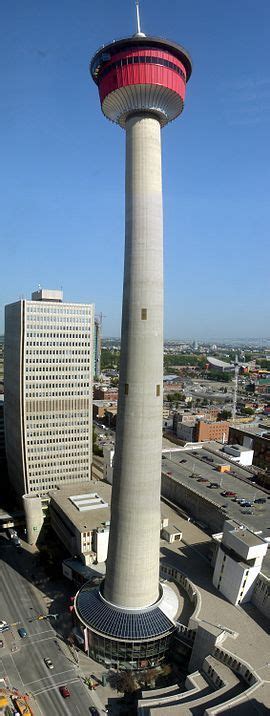 Calgary Tower - an observation tower in Calgary, Alberta, Canada; built to celebrate Canada's ...