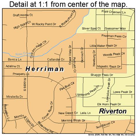 Herriman Utah Street Map 4934970