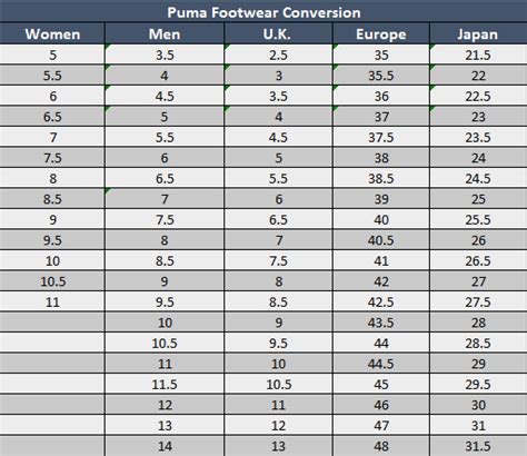 Sizing Chart | Soccer Village