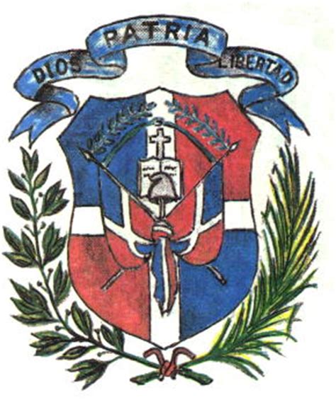 Escudo - Coat of arms - crest of National Arms of the Dominican Republic