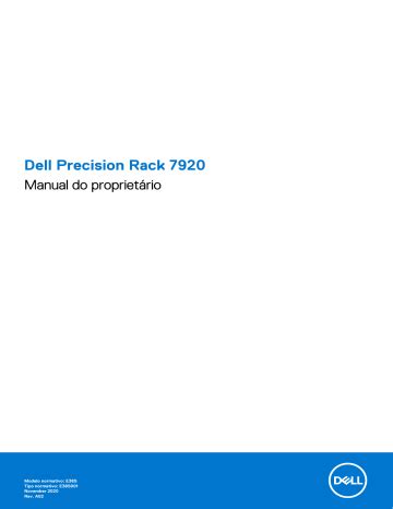 Dell Precision 7920 Rack workstation Manual do proprietário | Manualzz