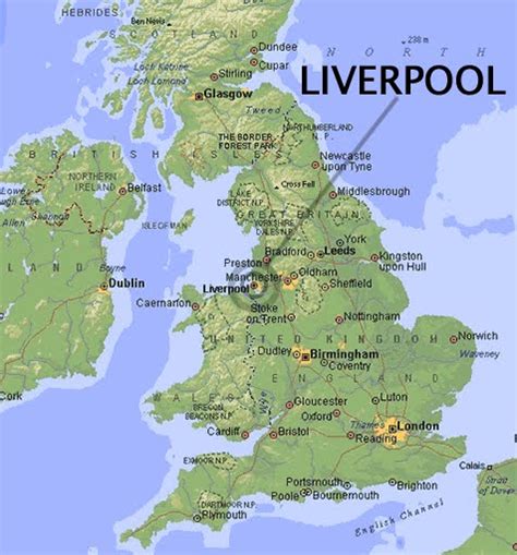 Map of Liverpool City Detailed Pictures | Maps of UK Cities Pictures