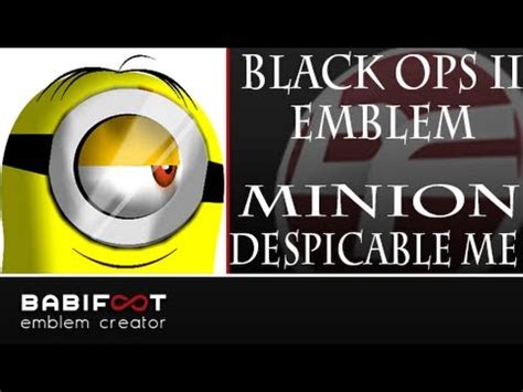 COD Black Ops 2 Emblem Tutorial - Minion Despicable me - YouTube