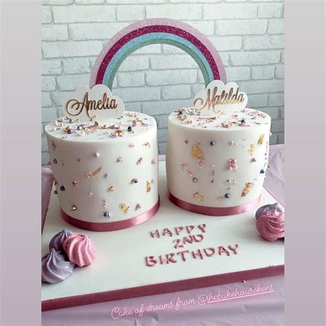 Double Trouble | Twin birthday cakes, Special birthday cakes, Adult birthday cakes