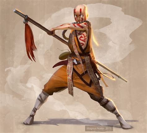 Shaolin Monk, Magnus Norén on ArtStation at https://www.artstation.com ...