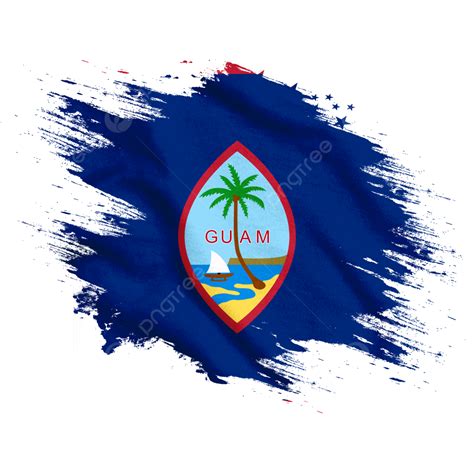 Guam New Watercolor Flag Brush, Guam Flag, Flage, Guam PNG Transparent ...