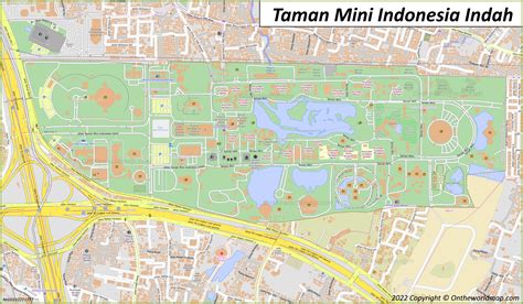 Taman Mini Indonesia Indah Map - Ontheworldmap.com