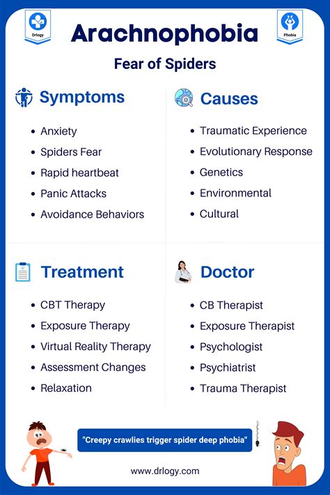 Arachnophobia (Fear of Spiders) : Causes, Symptoms & Treatment - Drlogy