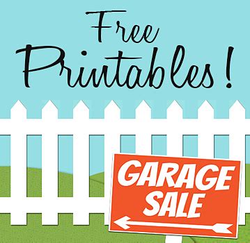 Top 10 Free Printable Garage Sale Signs | Yard sale printables, Yard ...