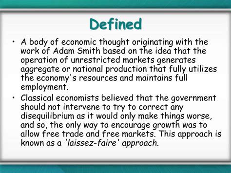 PPT - Classical Economics PowerPoint Presentation, free download - ID:3041742