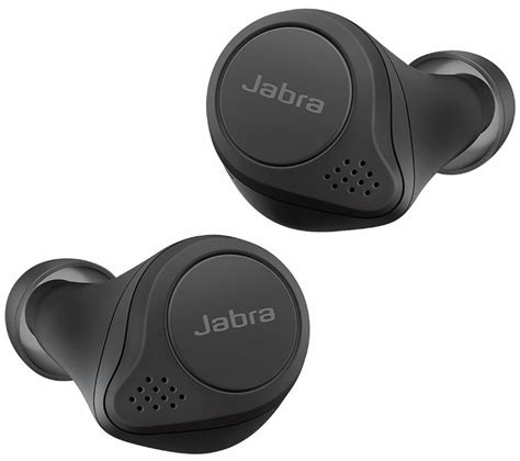 JABRA Elite 75t Wireless Bluetooth Noise-Cancelling Earbuds - Black ...