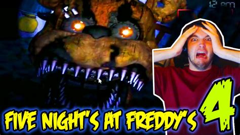 FIVE NIGHTS AT FREDDY'S 4 GAMEPLAY - FNAF 4 FREDDY SCARY JUMPSCARES ...