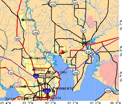 Pace, Florida (FL 32571) profile: population, maps, real estate, averages, homes, statistics ...