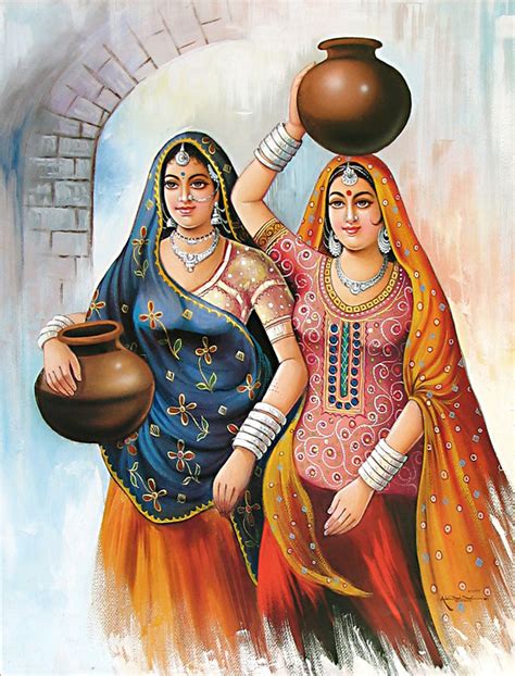 My Dreams...: Rajasthani Girls Art Paintings...