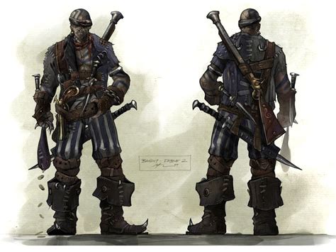 Male Bandit from Fable II Game Character Design, Rpg Character, Character Portraits, Character ...