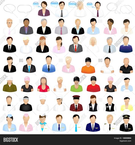 Icons People Vector & Photo (Free Trial) | Bigstock