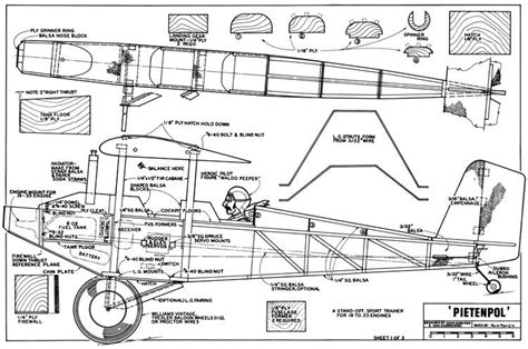 Pietenpol Air Camper Plans - AeroFred - Download Free Model Airplane Plans