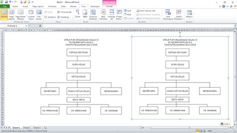 CARA MEMBUAT STRUKTUR ORGANISASI DI EXCEL | Warga.Co.Id