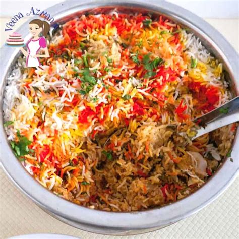 Easy Indian Chicken Biryani Recipe - Veena Azmanov