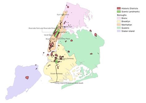 Mapping Scenic Landmarks, Historic Districts, and Landmarked Buildings in NYC with QGIS ...