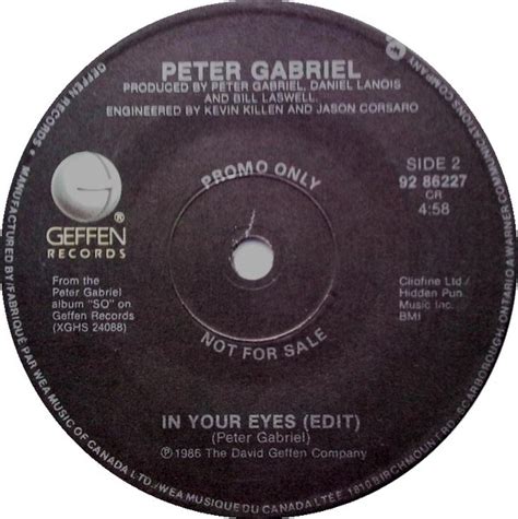 Peter Gabriel - In Your Eyes (1986, Vinyl) | Discogs