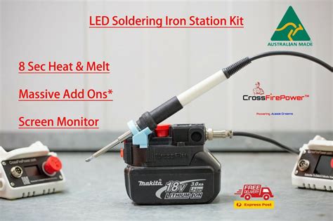 Makita soldering station/iron 18v portable Cordless USB Port T12 conso – CrossFirePower