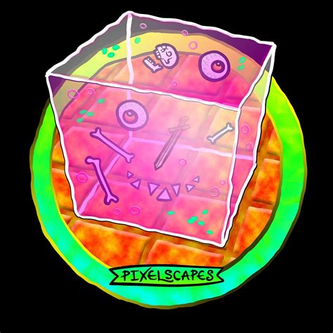 Here's a recolored rosy version of my Gelatinous Cube art today. Shares ...