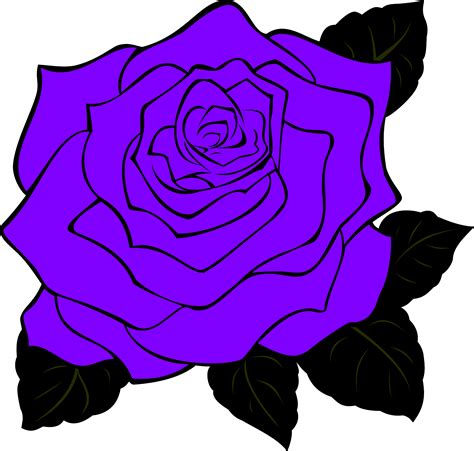 Purple Rose Clip Art at Clker.com - vector clip art online, royalty free & public domain