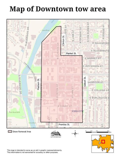 Cars blocking snow removal in downtown Iowa City will be towed starting at 2 a.m. on Tuesday ...