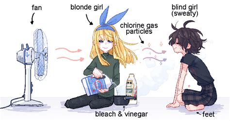 blind girl and blonde girl (original) drawn by popopoka | Danbooru