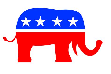 Republican Elephant Mascot USA Flag 14030904 PNG