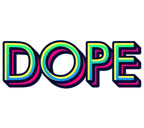 Aufkleber Text Dope coole graffiti - TenStickers