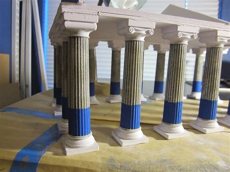 Tides of War: Paint Bench: Building a set of 28mm Greek Temples All Three Temples Finished!!!