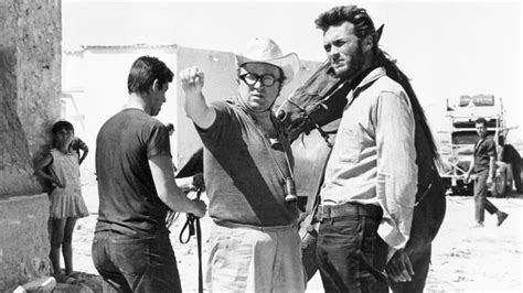 Sergio Leone and Clint Eastwood on the set of "For a Few Dollars More" in 1965 : r/OldSchoolCool