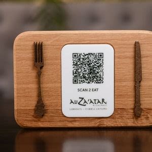 QR Code Menu Sign, Scan to View Menu, Wooden Table Menu, Restaurant Table Menu, Restauran Menu ...