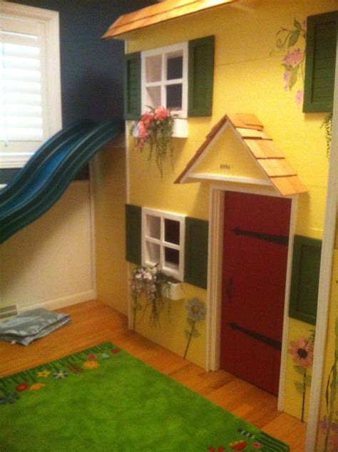 playhouse bed | Playhouse loft bed, Loft bed plans, Loft bed