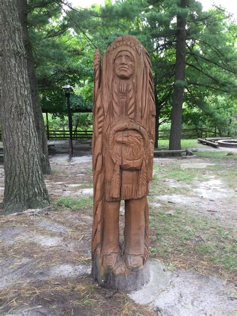 Starved Rock State Park Wood Carvings | Ken & Lea's Place