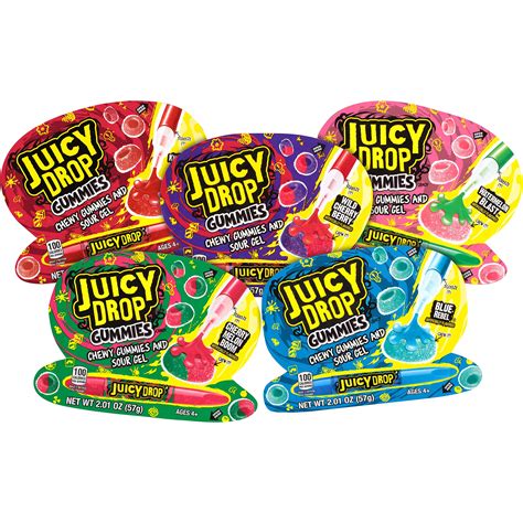 Juicy Drop Gummies & Sour Gel Pen 57g