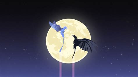 Download wallpaper 2560x1440 toothless and light fury, dragons, moon ...