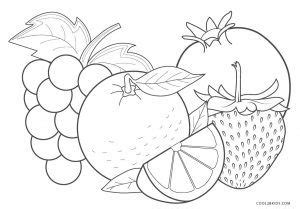 Coloring Page Of Fruit - ChloeteLeon