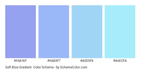 Soft Blue Gradient Color Scheme » Blue » SchemeColor.com