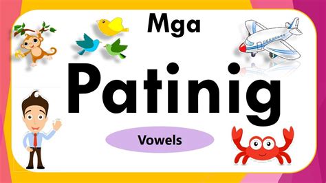 Mga Patinig by Teach And Print - YouTube